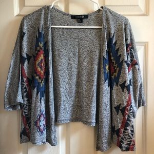 Tribal Print Cardigan